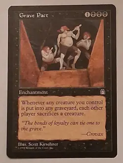 MTG Grave Pact Stronghold Regular NM Rare PreModern - Image 1