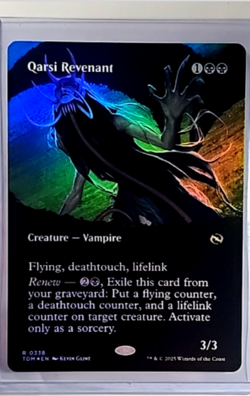 2025 MTG Magic The Gathering TDM Dragonstorm Borderless Foil #338 Qarsi Revenant - Image 1
