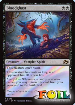 Bloodghast 0077 MTG Aetherdrift Rare NP Foil - Image 1