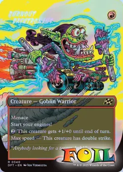 Burnout Bashtronaut Borderless 0340 MTG Aetherdrift Rare NP Foil - Image 1