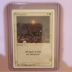 Armageddon Magic: The Gathering White Sorcery Card Jesper Myrfors - Image 1