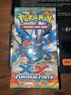 Weighed 18.50g XY FURIOUS FISTS 🔥 Pokemon TCG Booster Pack Factory Sealed New - Image 3