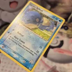 Pokemon Team Aqua's Spheal 57/95 MA Team Magma vs Team Aqua MP Non Holo - Image 5