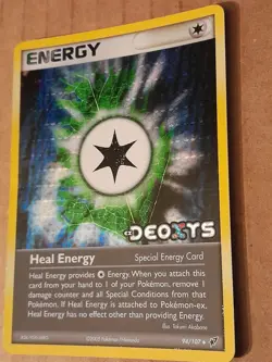 Pokemon Heal Energy 94/107 Deoxys Reverse Holo Rare LP See Pictures - Image 2