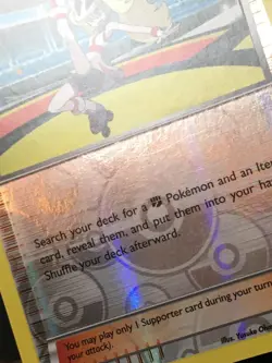 Pokemon TCG Korrina 95/111 XY Furious Fists Reverse Holo Uncommon LP - Image 2