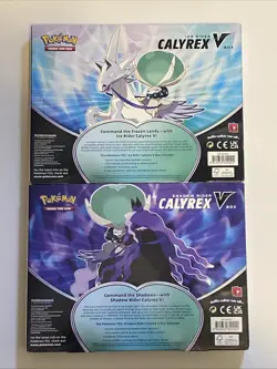 Pokemon TCG: Ice & Shadow Rider Calyrex V Collection Box Factory Sealed Set Of 2 - Image 2