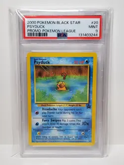 Pokemon Black Star Promo Psyduck #20 PSA 9 - Pokemon League Promo - Image 1