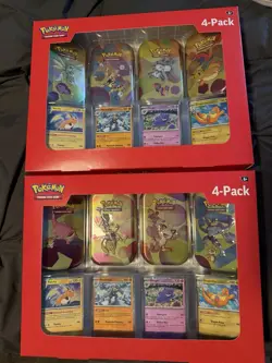 Pokemon 151 -Mini Tins 4 Pack plus Promos with Swirls - Image 2