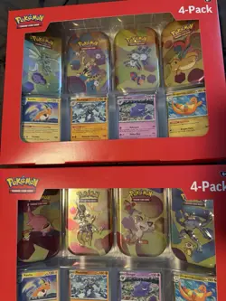 Pokemon 151 -Mini Tins 4 Pack plus Promos with Swirls - Image 3