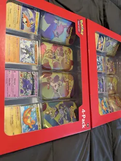 Pokemon 151 -Mini Tins 4 Pack plus Promos with Swirls - Image 4