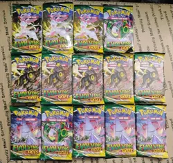 Pokemon TCG Sword & Shield Evolving Skies Booster Pack Lot Of 14 Sealed - Image 1