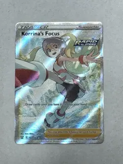 Pokemon TCG Battle Styles Korrinas Focus 160/163 Full Art Trainer - Image 1