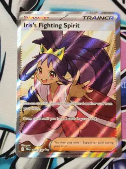 Pokemon TCG Journey Together Iris's Fighting Spirit 180/159 Full Art Ultra Rare - Image 1