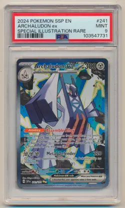 PSA 9 Pokemon Surging Sparks Holo SIR Archaludon EX 241/191 MINT Condition!! - Image 1