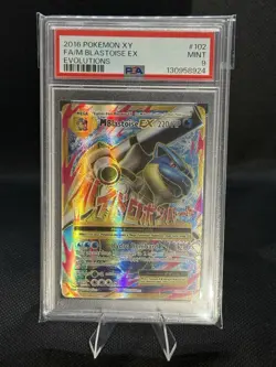 2016 Pokemon XY Evolutions M Blastoise Ex Full Art #102 PSA 9 - Image 1