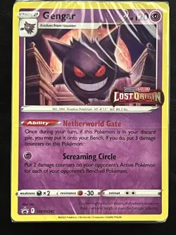 Pokemon Gengar Pre-Release Deck Promo Sealed - Lost Origin - SWSH241 1 - Image 1
