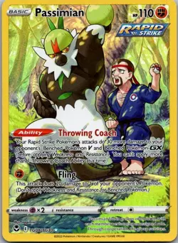 Pokemon TCG Passimian Ultra Rare SWSH12: Silver Tempest Trainer Gallery TG08/TG3 - Image 1