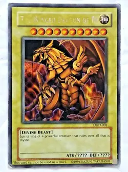 YUGIO THE WINGED DRAGON OF RA DOD-001 PRISMATIC SECRET RARE - Image 1