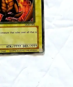 YUGIO THE WINGED DRAGON OF RA DOD-001 PRISMATIC SECRET RARE - Image 5