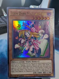YuGiOh! Toon Dark Magician Girl DUPO-EN041 Ultra Rare 1st Ed - Image 1