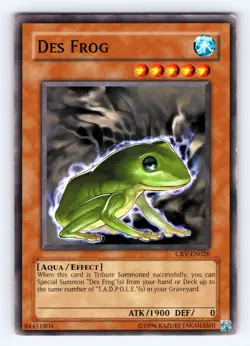 Yugioh Des Frog CRV-EN026 Common - LP 💎 - Image 1