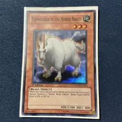 Tanngrisnir of the Nordic Beasts - STOR-EN010 - Super Rare - 1st Edition Yugioh - Image 1