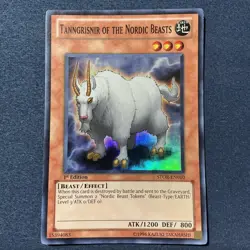 Tanngrisnir of the Nordic Beasts - STOR-EN010 - Super Rare - 1st Edition Yugioh - Image 2