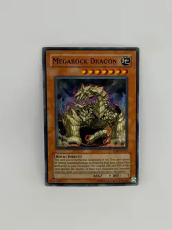 Yugioh Card Megarock Dragon TLM-EN015 SUPER RARE - LP - Image 1