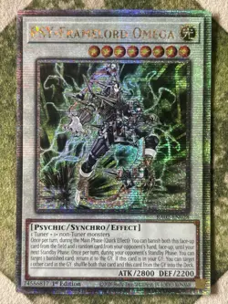 YuGiOh PSY-FRAMELORD OMEGA Quarter Century Secret Rare RA02 EN028 - Image 2