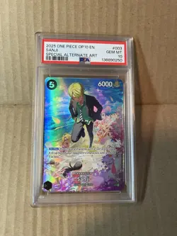 One Piece CCG Royal Blood Sanji Card ST14-003 SP Psa10 - Image 2