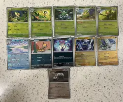 Black Bolt White Flare Pokeball Pattern Holo Lot Of 11 Cards - Image 1
