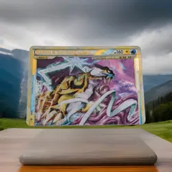 Raikou & Suicune Legend (Top) 92/95 Unleashed Holo HP Pokemon Card TCG - Image 1
