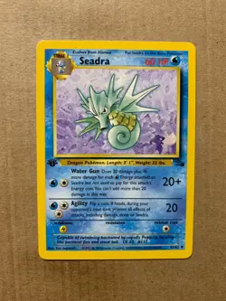 1st Edition Seadra 42/62 Fossil Set - Uncommon Pokemon Card - NM/Mint - Image 1