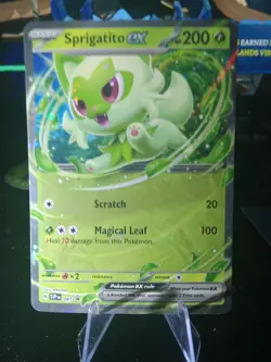 Pokemon TCG Sprigatito EX 087 Black Star Promo Card (NM Condition) - Image 1