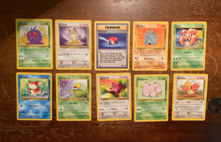 10 VINTAGE Pokemon Cards from Various Classic Sets!! - Image 1