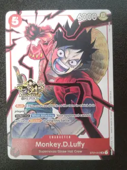 Monkey.D.Luffy - ST01-012 (3rd Anniversary) ST01-012 One Piece Promotion Cards - Image 3