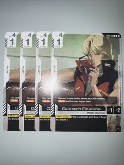 Gundam TCG GD02-098 Quattro Bajeena X4 Playset Card Game CCG English - Image 1
