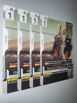 Gundam TCG GD02-098 Quattro Bajeena X4 Playset Card Game CCG English - Image 2