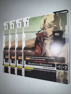 Gundam TCG GD02-098 Quattro Bajeena X4 Playset Card Game CCG English - Image 3