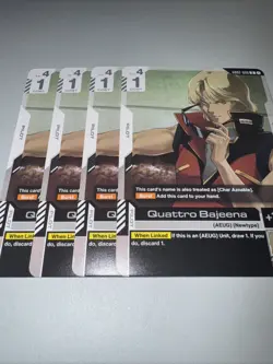 Gundam TCG GD02-098 Quattro Bajeena X4 Playset Card Game CCG English - Image 4