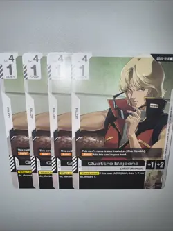 Gundam TCG GD02-098 Quattro Bajeena X4 Playset Card Game CCG English - Image 5