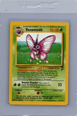 Pokemon TCG Venomoth Base Set 2 Holo Unlimited Rare Card 31/130 Near Mint - Image 1