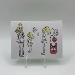 Pokemon Polaroid Trainer Lillie Sketch Art Card ZA STUDIO - Image 1