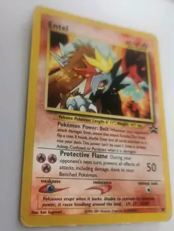 2001 Entei Movie Black Star Promo Reverse Holo Foil Pokemon Card #34 - Image 3