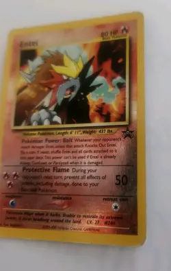 2001 Entei Movie Black Star Promo Reverse Holo Foil Pokemon Card #34 - Image 4