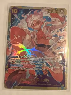 Monkey D Luffy OP05-119 SEC Awakening Of The New Era English One Piece Card Foil - Image 1