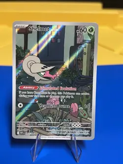 Pokemon TCG Shelmet 093/086 Illustration White Flare Holo Card NM - Image 1