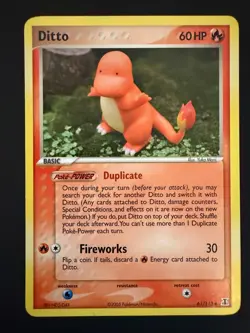Pokemon Card - Ditto (Charmander) Delta Species 61/113 NM vintage 2005 - Image 1