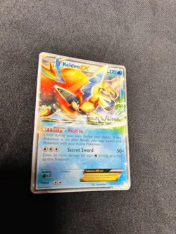 Pokemon TCG Keldeo EX 49/149 2013 World Championship Holo Rare Game Card - Image 1