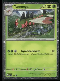 Yanmega - (Cosmos Holo) 187 Promo - Pokemon TCG SV: Scarlet & Violet Promo Cards - Image 1